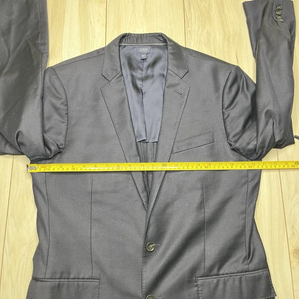 J. Crew Ludlow Jacket Loro Piana Italian Wool Half-Lined Blazer Navy Mens 40R